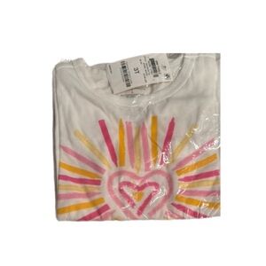 ☀️Kids White Heart Design Shirt